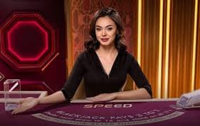 Tabel blackjack dealer langsung dengan multi-kamera di station123